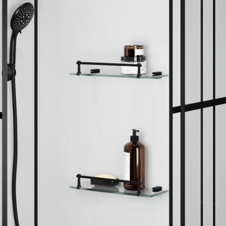 душевая кабина niagara standart st90/15ql/kl/bkt 90х90 см, без крыши, с тропическим душем