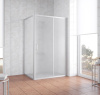 душевой уголок vegas glass zp+zpv 120*80 07 10 профиль матовый хром, стекло сатин