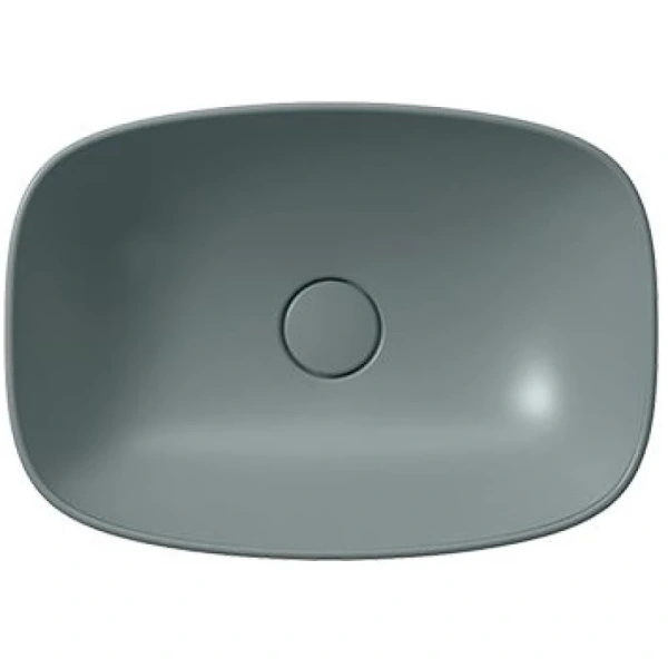 раковина gsi nubes 978404 накладная, 50x35 см, agave opaco (зеленый матовый)