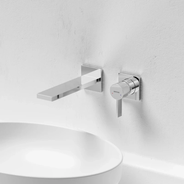 смеситель для раковины sancos linn sc9021ch встраиваемый, хром