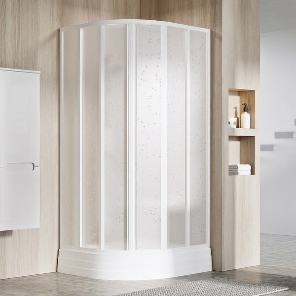 душевой уголок ravak supernova skkp6-90 90×90 3207o10211 профиль белый, пластик pearl