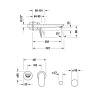 duravit wave настенный смеситель для раковины - внешняя часть (хром)