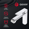 смеситель для раковины agger magic a3012100 цвет хром