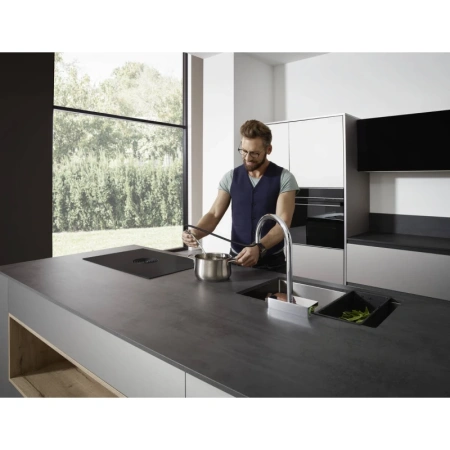 смеситель для кухни hansgrohe aquno select m81 73837000, хром