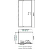 душевой уголок wasserkraft berkel 120×80 48p25 профиль хром, стекло прозрачное