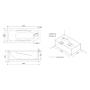 акриловая ванна damixa willow 150х70 will-150-070w-a без гидромассажа