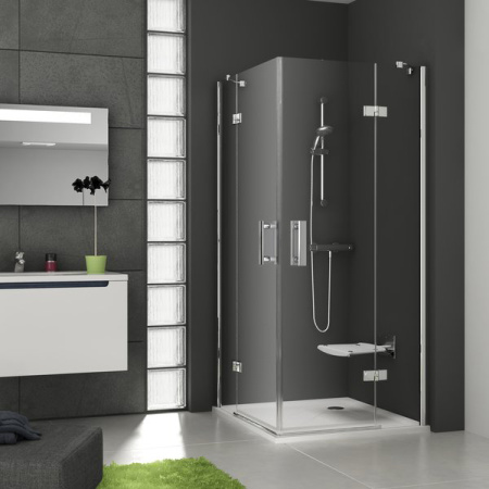 Душевой уголок Ravak Smartline SMSRV4 80×80 1SV44A00Z1 профиль хром, стекло прозрачное