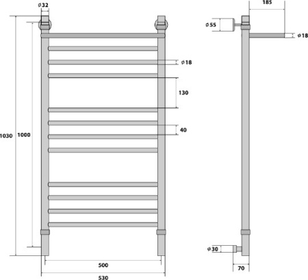 полотенцесушитель водяной energy prestige modus 100x50 полотенцесушитель водяной energy prestige modus 100x50