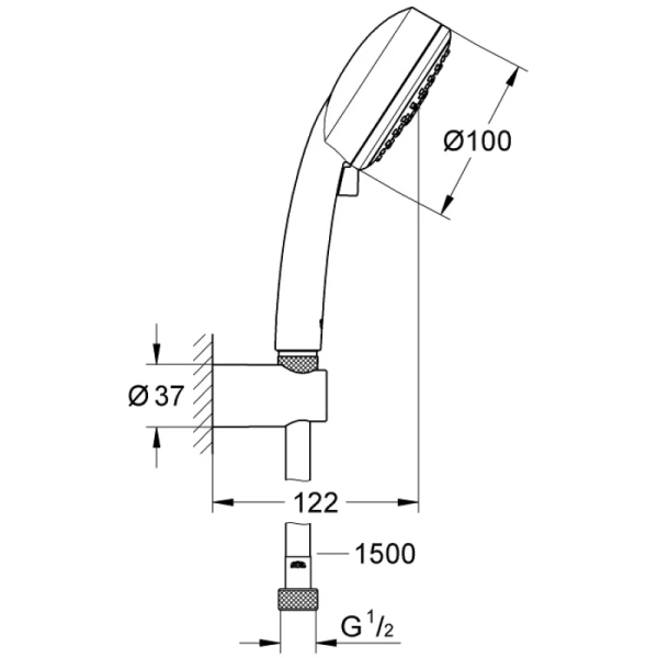душевой набор grohe new tempesta cosmopolitan 27588002