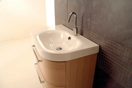 раковина накладная hatria daytime y0yz01 86х50 см, крыло слева, белая