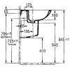 раковина подвесная jacob delafon patio e1998g-00 65 x 52,5 см