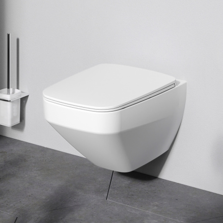 унитаз am.pm inspire v2.0 c50a1700mwsc подвесной, безободковый, с сиденьем микролифт, белый матовый