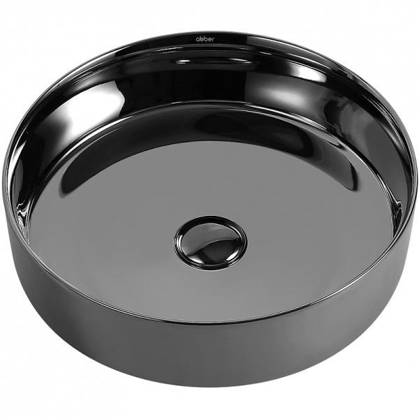 раковина 40x40 см abber bequem ac2109gs, цвет серебро