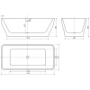 акриловая ванна sancos neo 170x80 fb09 без гидромассажа
