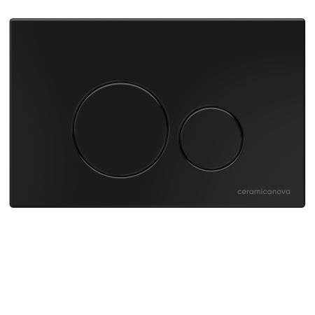 инсталляция ceramicanova envision round cn1001b для унитаза с клавишей смыва черная матовая