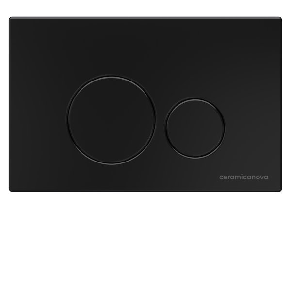 инсталляция ceramicanova envision round cn1001b для унитаза с клавишей смыва черная матовая