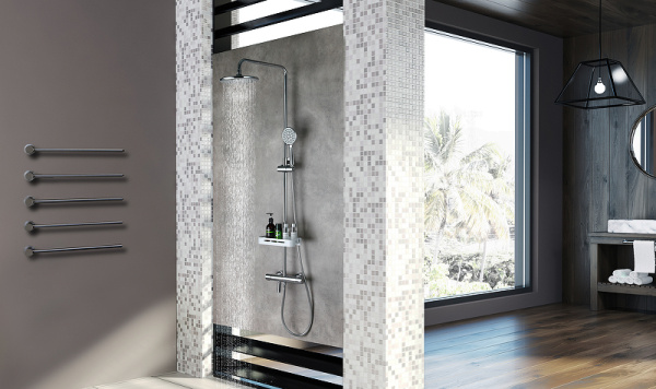 душевая система lemark tropic lm7010c с термостатом хром