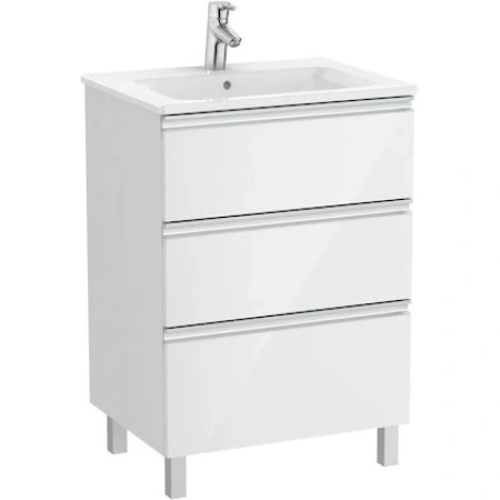 тумба белый глянец 58,5 см roca the gap a857404806