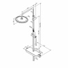 душевая система damixa scandinavian pure 936780300 черная матовая