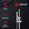 душевая система agger slim a2291200 цвет хром
