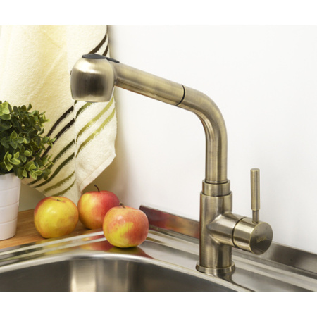 смеситель для кухни wasserkraft a8237 цвет бронза светлая