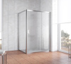 душевой уголок vegas glass zp+zpv 130*100 08 02 профиль глянцевый хром, стекло шиншилла