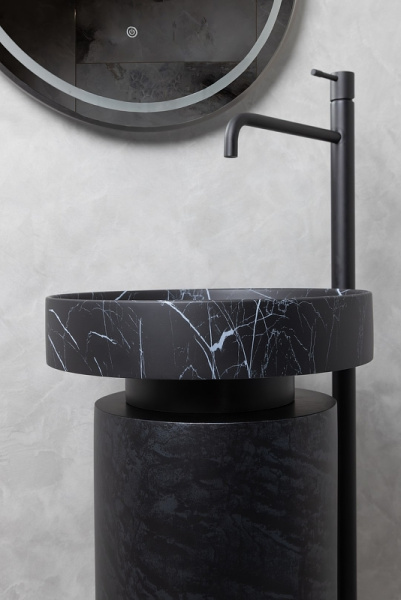 раковина-чаша boheme corian 40 801-nm nero marquina