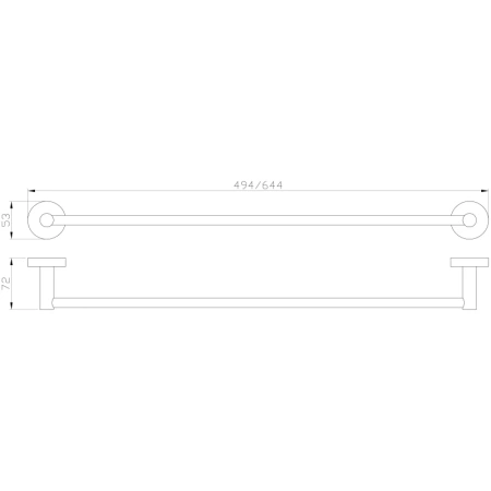 Полотенцедержатель Wonzon & Woghand Easy WW-8112 64,4 см, хром