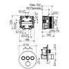 термостат для ванны plumberia selection psbox kitpsb1903cr встраиваемый, хром