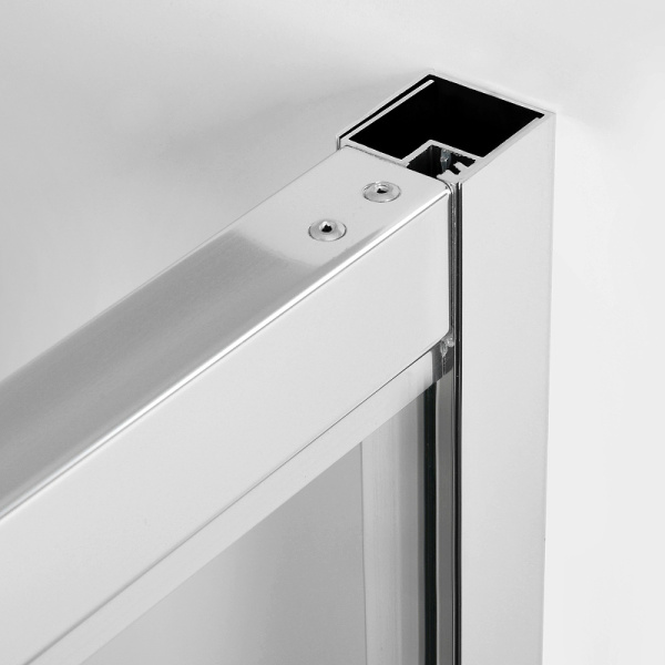 душевой уголок wasserkraft berkel 80x90 48p28 профиль хром, стекло прозрачное