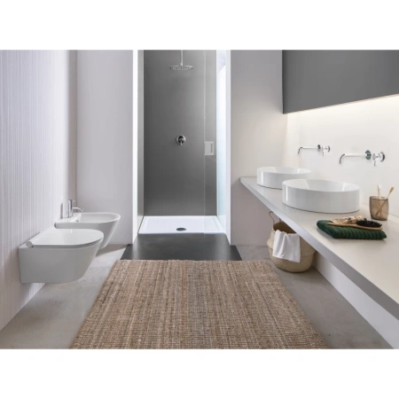 раковина-чаша catalano zero 0123450001 45x45 см, накладная, белый глянец