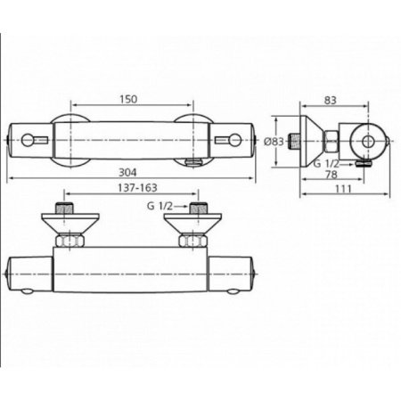 термостат для душа ideal standard ceratherm 50 a6367aa