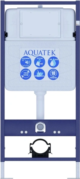 комплект унитаз с инсталляцией, кнопкой и сиденьем микролифт aquatek ника set aquatek ника-019 4в1 безободковый