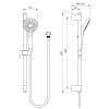 душевой гарнитур со штангой ideal standard idealrain evo b2233aa