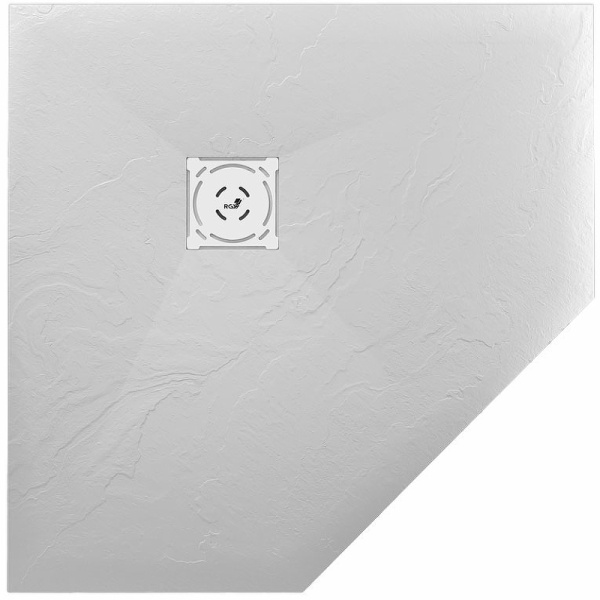 душевой поддон из искусственного камня rgw stone tray st/t-g 100×100 16155100-01 белый