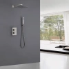 душевой комплект abber daheim af8251sp 250 мм, с термостатом, сатин