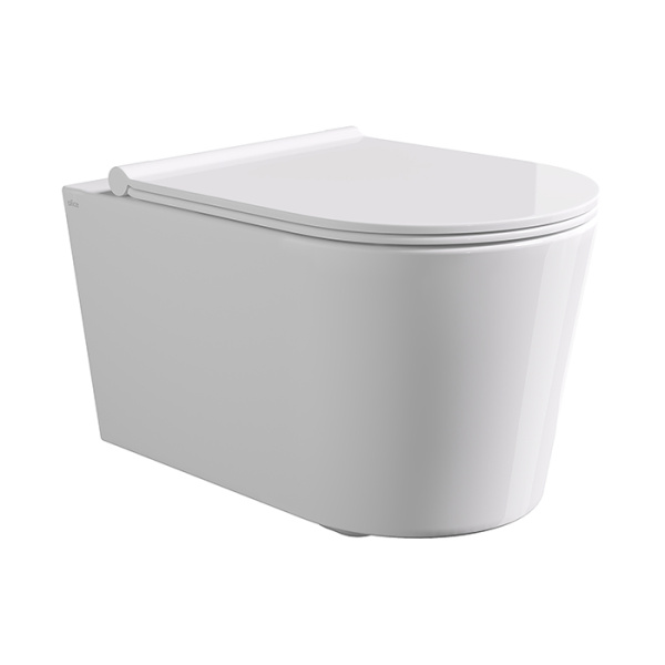 унитаз alice form 22300109set безободковый, с сиденьем микролифт, 50x35 см, белый матовый