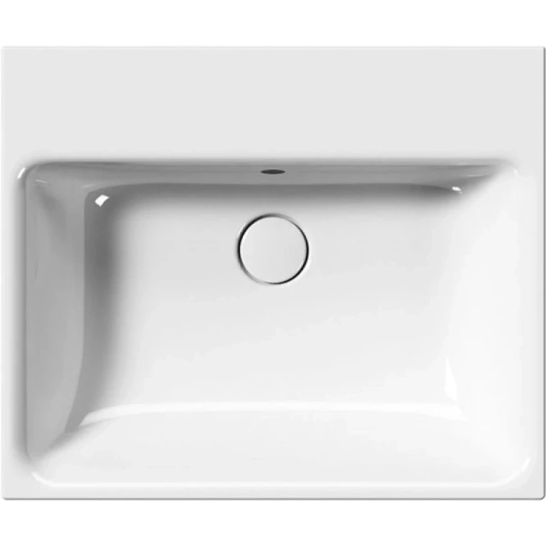 раковина gsi nubes 9631111 подвесная/накладная, 60x50 см, bianco lucido (белый глянец)