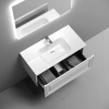 тумба под раковину sancos very vr90w 89 см, подвесная, белый матовый