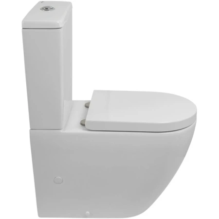 унитаз-компакт belbagno sfera-tor bb2141cp-tor, без бачка и сиденья, безободковый со смывом tornado, цвет белый.
