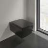 унитаз villeroy&boch memento 2.0 4633r0r7 подвесной, безоботквый, без сиденья, pure black с ceramicplus
