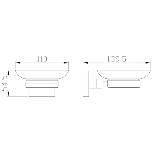 Мыльница Wonzon & Woghand Polo WW-8922 настенная, хром