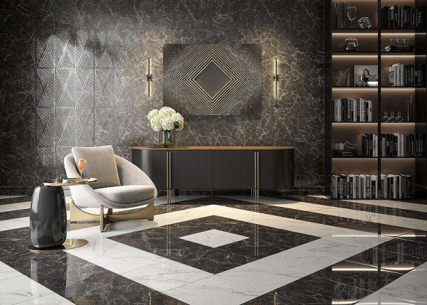 Керамогранит Kerama Marazzi Коррер чёрный лаппатированный обрезной SG459322R 50,2х50,2 см