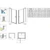 душевая дверь radaway nes dwj ii 110 right 10036110-01-01r прозрачное