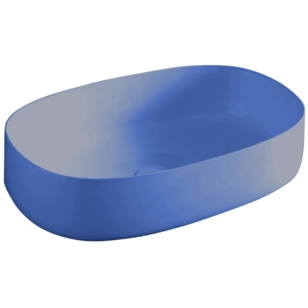 Раковина накладная 55 см Artceram Cognac COL003 16 00, цвет blu zaffiro (синий сапфир)
