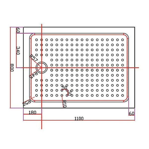 акриловый поддон для душа cezares tray a 110x80 tray-a-ah-110/80-15-w белый
