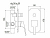 смеситель для душа cezares olimp vdim-l olimp-vdim-01-l хром