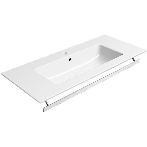 раковина gsi pura 8886111 подвесная, 102.6x46 см, bianco lucido (белый глянец)