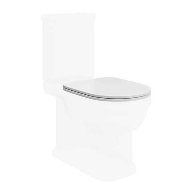 сиденье для напольного унитаза kerama marazzi pompei po.seat.01\wht, цвет: белое глянцевое