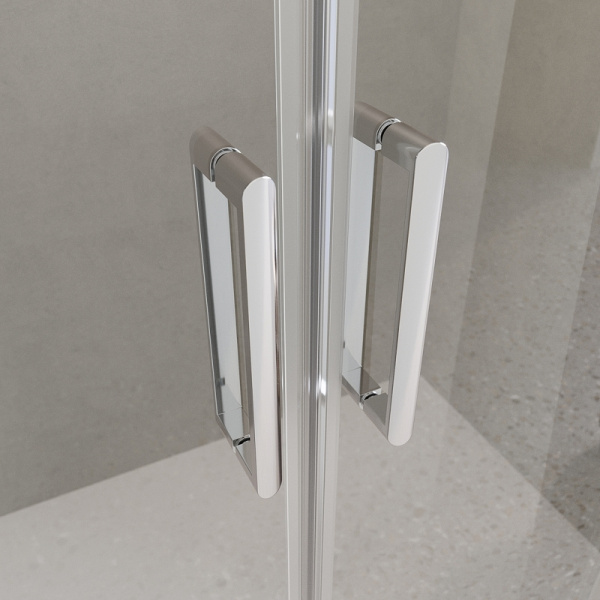 душевая дверь belbagno luce 160 luce-bf-2-160-c-cr профиль хром стекло прозрачное